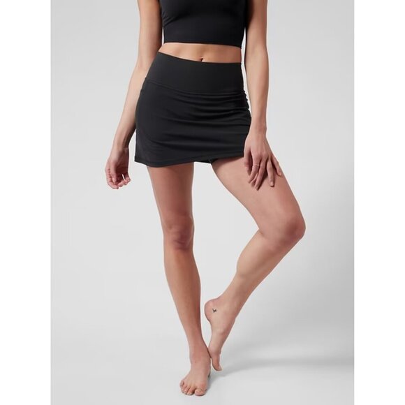 NWT Athleta Salutation Stash High Rise 14 1/2 Skort in Black XL - Picture 1 of 5